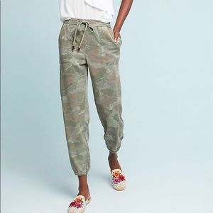 Anthropologie Camo Joggers